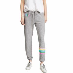🆕Anthro Chaser LOVE Rainbow Stripe Jogger Pants